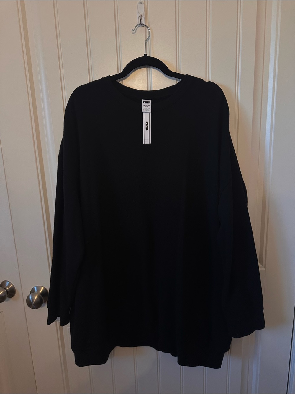 PINK Victoria's Secret Black Crewneck Pullover Dress